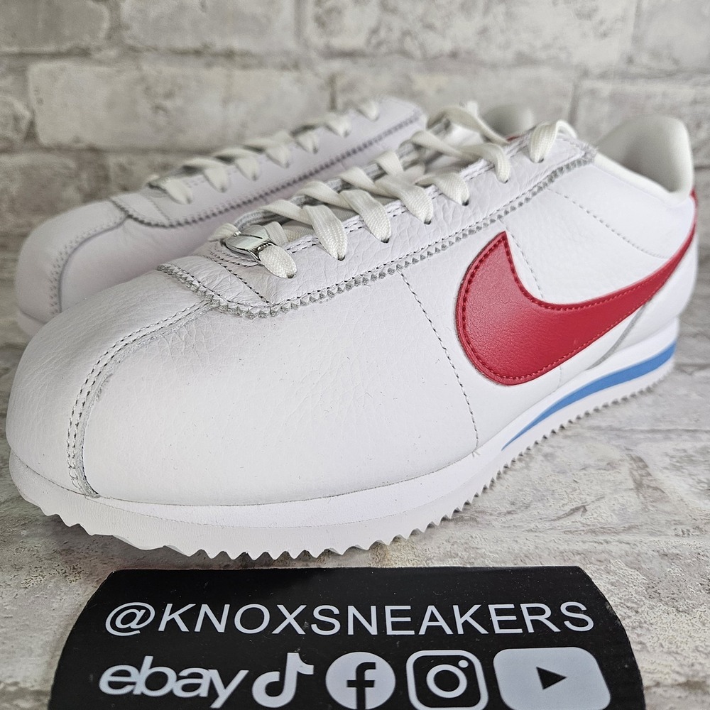 Nike Cortez Forrest Gump 2024 White Red Blue FZ1347-100 Men's Size 9
